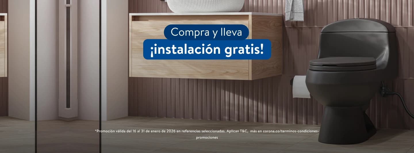 Instalación gratis sanitarios Corona