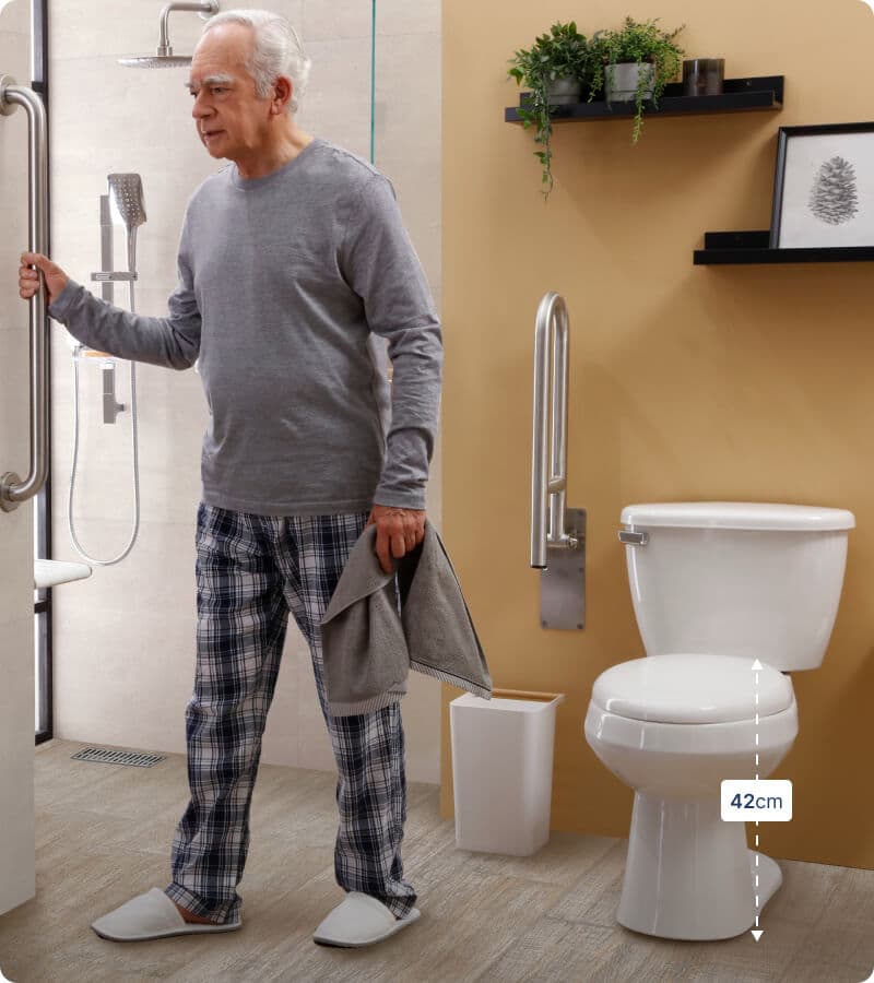 Sanitario Corona para adultos mayores